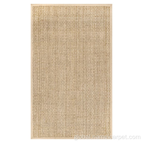 China Natural sea grass straw floor area rug Supplier